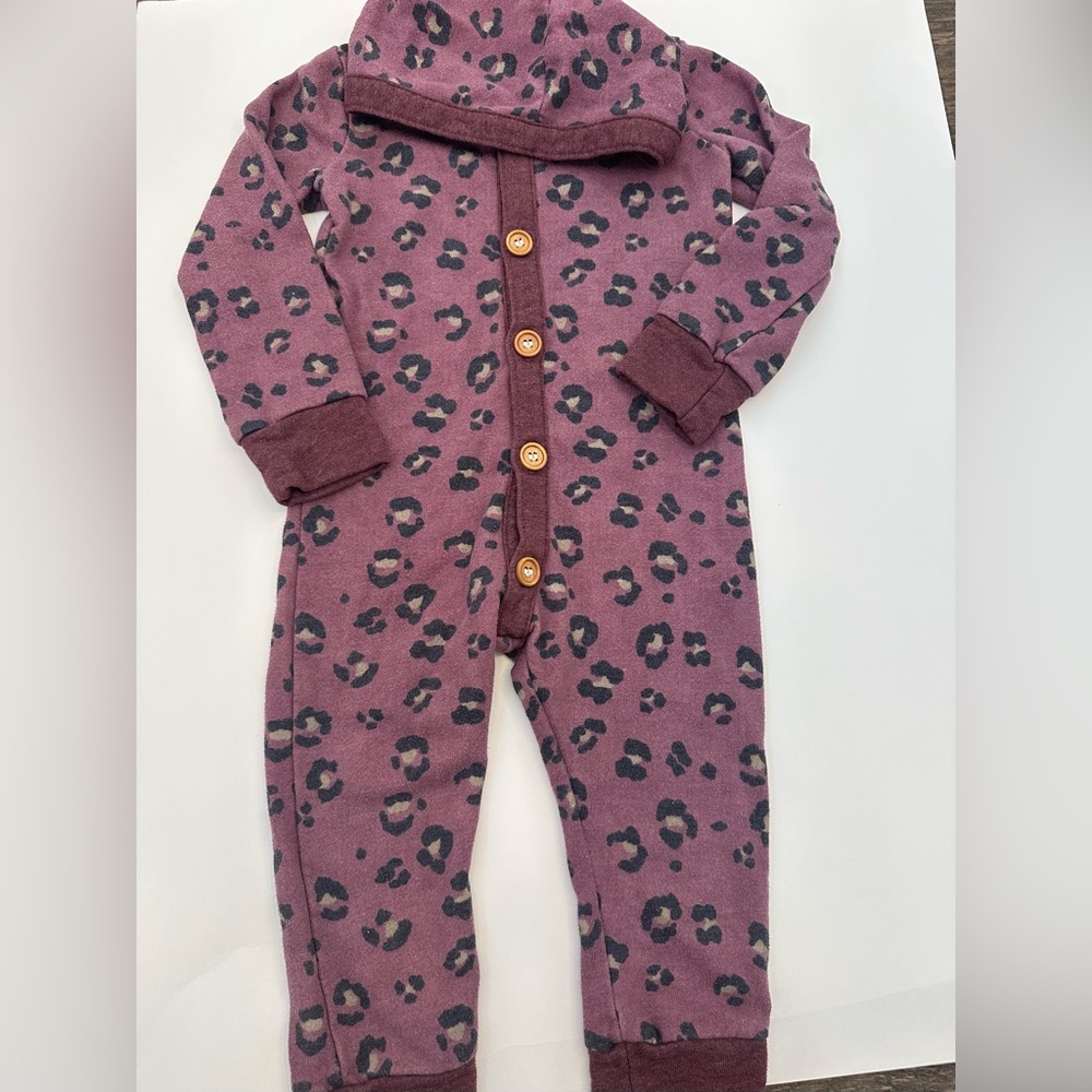 Lulu and Roo Leopard Kids one piece size 2/3